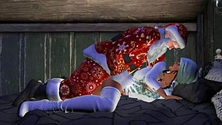 this christmas santa used the back door instead