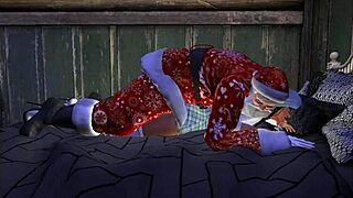 this christmas santa used the back door instead