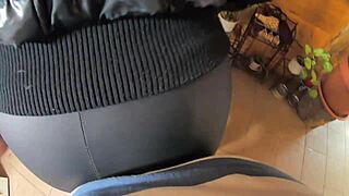 Milfycalla Preview - Tons of Cum on Black Jacket and Leather Leggings