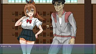 Japanese anime babe’s big ass gets pounded in cheating game finale