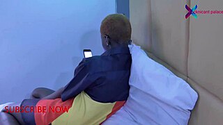 Feeling the intense pleasure of big black cock