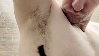 Pre-gym shower routine for a hairless body fetish