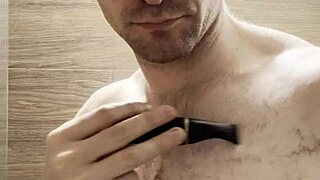 I Trim My Sweaty Hairy Armpits Chest and Arms After Gym for Photoshoot