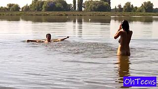 Big Tits Erika and Karol in a Free Outdoor Video Adventure