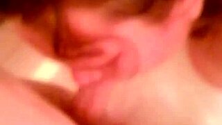 Steamy bathtub blowjob ends with cum on boobs