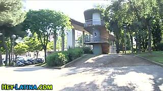 real latina teen sucks big cock in high definition. her small tits and heels make european blowjob unforgettable in spanish style.