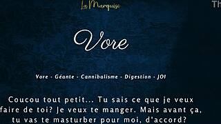 hey, listen to this french giantess joi audio porn!