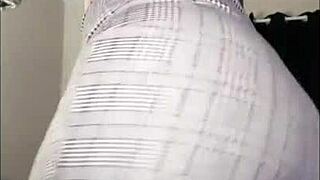 Fat Ass Shakes Sexy in Fishnets