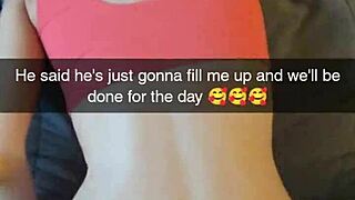 Cheating yoga milf cucked and creampied by fitness instructor on snapchat