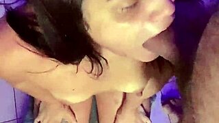 I give blowjob to neighbor's big cock