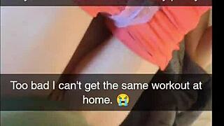 Cheating yoga milf cucked and creampied by fitness instructor on snapchat