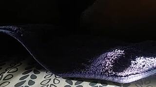 just watch me stroke it up close, pure ebony heat!