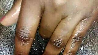 just watch me stroke it up close, pure ebony heat!