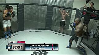 Hot black busty babe banged hard by Danny Mountain's huge cock