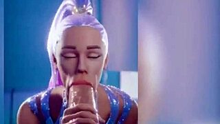 Feeling intense pleasure in Fortnite-themed assfucking and blowjob compilations.