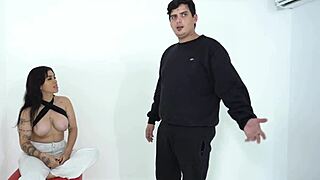 Colombian Model's Beautiful Latina Body Takes Rough Blowjob and Accidental Creampie from Producer!