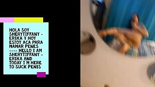 哥伦比亚艾瑞卡自然人妖和Sheryttifany口交狂欢