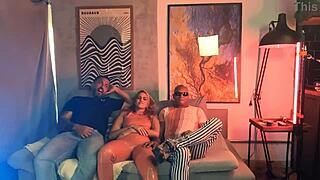 check out the crazy behind-the-scenes with latina double penetration!