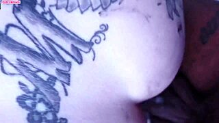 Tatuagem babe Lorrany gets rough anal after ink session. Man, that tight spot took a pounding! 😲