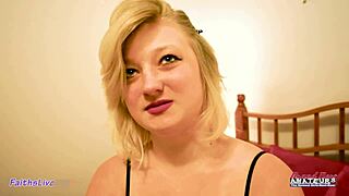 Blonde FAITH'S HOPE deepthroats BIG DICK