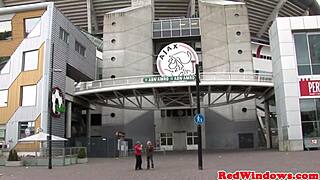 Ever seen an inked goth hooker please an Amsterdam tourist?