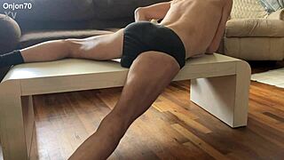 Aggressive Myofascial Pressure Stretching On Table In Underwear!