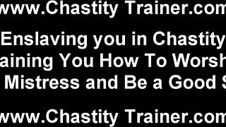 I’m locking your cock in captivity for total domination!