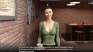 In university of problems 127, the fat curvy character in cute outfit faces various challenges in 3d animation