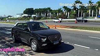 Hot Asian Lina Nakamura Caught Banging in Public Street. Big Ass Latina Screwed by John Coffee.