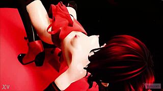 Watch this horse dildo ride show!