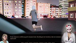 blonde in stockings flashes hairy skirt outdoors, curious?