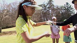 Japanese horny babe bends over for a wild fuck