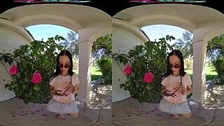 vrhush jazmin luv bends over hungry for outdoor cock action