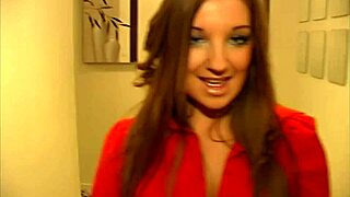 cate harrington gives close-up blowjob and swallows cum after titty fuck