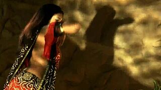 Dreamy Indian beauty performs seductive dance and striptease