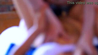 Stepmom and stepbrother's sports buddy sneak around at home 🏠🔥