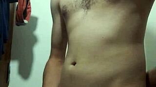 wanna watch me strip for a solo bathroom jerk-off?