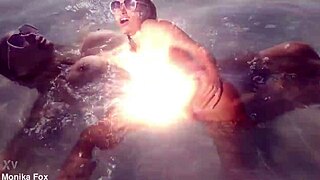 Sexy Monika Fox Enjoys Swimming And Relaxing By The Sea And Beach