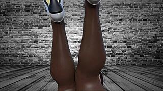 a brunette revs up with toys and cum.