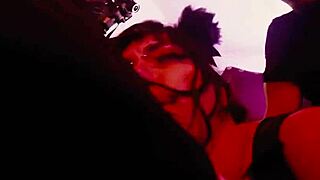 Wild babe tenshii tushii in a missionary scene with big natural tits and handjob after sucking cock