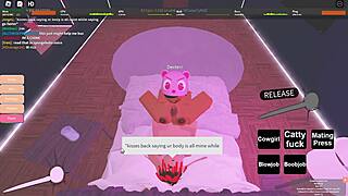 Fucking My Cute Ebony Girlfriend In Roblox Game With Intense Sex