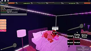 Fucking My Cute Ebony Girlfriend In Roblox Game With Intense Sex