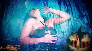 Ghostly Ghoulfriend Joi in Halloween Costume