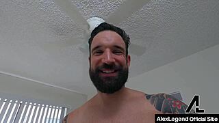 cowgirl chloe terry drips down alex legends sperm after doggy style!