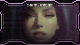 sis-261 locked in chastity cage, such a submissive ladyboy! 🔒