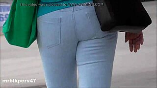 nut busting ebony candid caught on hidden cam for fun