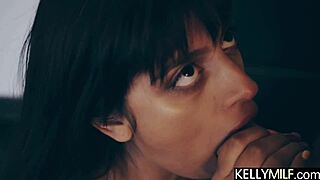 Girl milks big dick with throat and huge tits, damn!