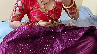 First Time with Bhaiya's Sali in Lehenga on Bed