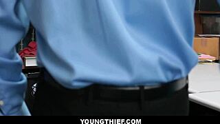 Cute Brunette Teen 18+ Shoplifter Strip Searched And Fucked - Penelope Reed