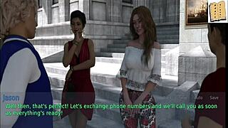 Stepmother's Secret Game with Teen Brunette Wife